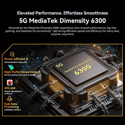 Blackview BL7000 5G Outdoor Mobile Phone AI Smartphone Android 15, 24GB+256GB/SD-2TB AI Mobile Phone, 6.78" FHD+ Construction Site Mobile Phone, 50MP+32MP, 7500mAh, 4G + 5G Outdoor Smartphone Waterproof IP68 NFC GPS OTG, Black