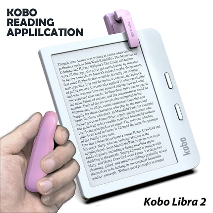 SK SYUKUYU RF Remote Control Page Turning for Reading on Tolino, Kobo, Page Turner for iPad/iPhone/Android Tablets, Remote Control for Camera Video Recording (Pink)