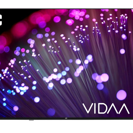 JVC QLED-teler 65-tolline nutiteler VIDAA LT-65VDQ3455 4K UHD teler, HDR-teler Dolby Visioniga ja integreeritud kolmekordse tuuneriga, LED-teler must