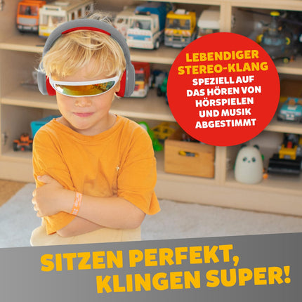 tigermedia tigerbuddies Bluetooth laste kõrvaklapid | Reguleeritav sobivus ja pehmed padjad | Laste kõrvaklapid helitugevuse piirajaga | Pistik ja Bluetooth | 8 tundi juhtmevaba kasutusaega