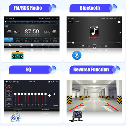 [2+64G] SIXWIN Android 13 Carplay ja Android Auto autoraadio Peugeot 107/Citroen C1/Toyota Aygo jaoks, 10,1-tolline mahtuvuslik puuteekraan, toetab WiFi/GPS/FM/Bluetooth/SWC/peegliühendust