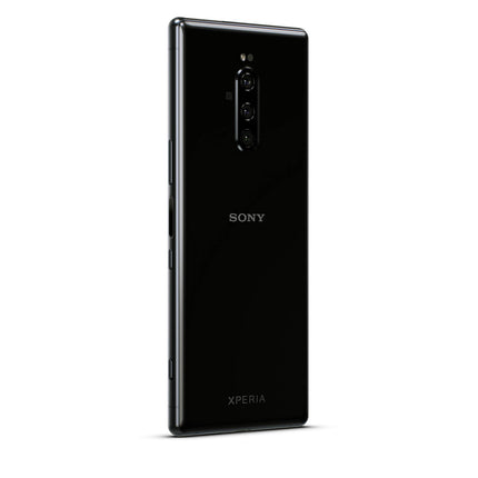 Sony Xperia 1 128 GB nutitelefon (16,5 cm (6,5 tolli) OLED-ekraan, kolmekordne kaamera, IP65/IP68, 6 GB RAM, Android 9) must