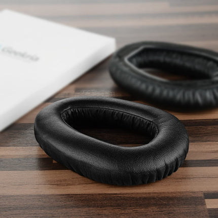 Geekria QuickFit proteiinist nahast vahetuskõrvapadjad Sennheiser PXC 550, PXC 550-II juhtmevabade MB 660 seeria kõrvaklappide kõrvapadjadele, peakomplekti kõrvapadjadele, remondiosadele (must)