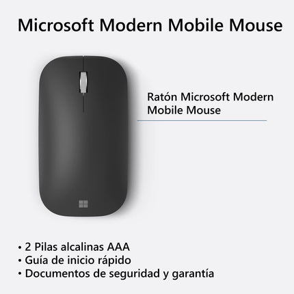 Microsoft Modern Mobile Mouse (Bluetooth ja USB), must