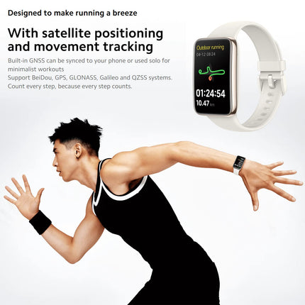 Xiaomi Band 7 Pro nutikell GPS-iga (globaalne versioon), tervise- ja fitness-aktiivsuse jälgija, kõrgresolutsiooniga AMOLED-ekraan, pulsisageduse ja õhurõhu jälgimine, 12-päevane aku tööiga, must