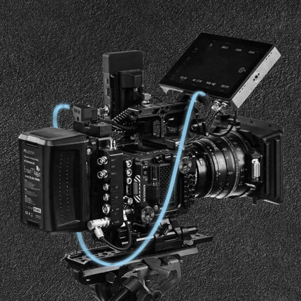 Alvin's Cables Power Tap D-Tap - 2.1 DC 12V täisnurga kaabel Blackmagic Design Video Assist, Atomos Shogun, SmallHD 702 monitori jaoks 1,5 m | 4,92 jalga