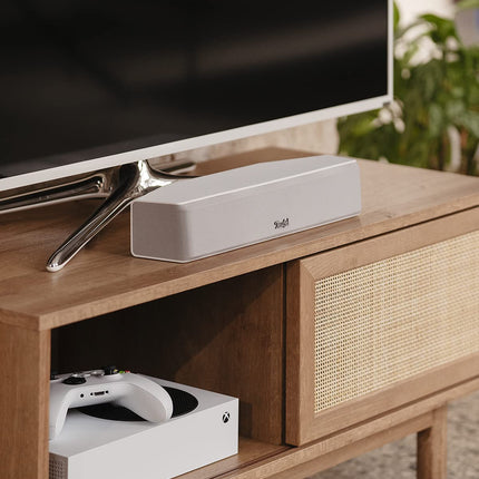 Teufel CINEBAR ONE heliriba Bluetooth muusika heli mängud film arvuti sülearvuti valge