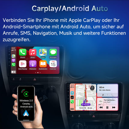 Android 14 autoraadio Ford Kuga Escape C-Max 2012-2019 – 9-tolline puutetundlik ekraan CarPlay/Android Auto, GPS-navigatsiooni, Bluetoothi, DAB+, WiFi, USB ja jagatud ekraaniga – auto multimeediasüsteem