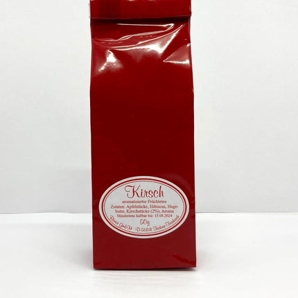 Römer Präsente Tea Gift Set: 7-piece set; 2 tea glasses, 2 coasters, 2 drinking spoons, and 1 cherry tea (50 g)