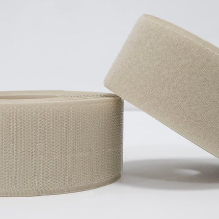 AERZETIX - C66006 - Hook and loop tape/roll 50 mm 5 meters - organizer/cable tie - tape for garment bags - made of polyamide and polyester - color: light beige