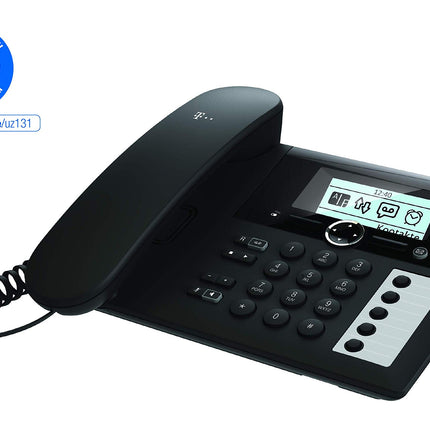 Telekom Sinus PA 207 Plus 1 must telefon automaatvastaja ja telefonitoruga
