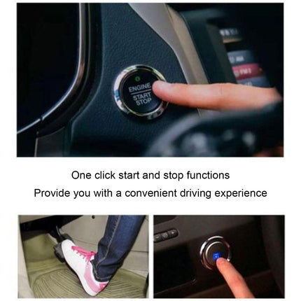 Car Alarm System with Keyless Entry, Push Button Start, Remote Starter, DC12V, Car Security Alarm System with Keyless Entry, Remote Controlled Engine Starter,