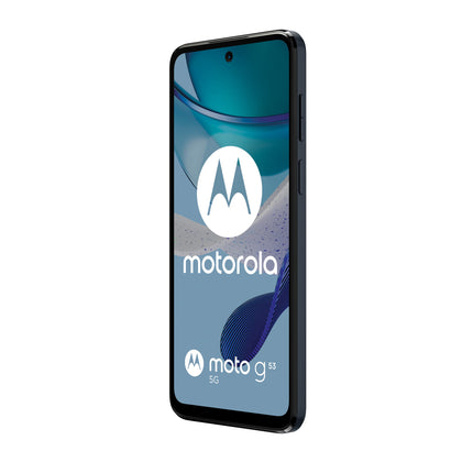 Motorola Moto (g53 5G, 16,5 cm 120Hz ekraan, 50MP kaamera, Dolby Atmos stereokõlarid, 5000mAh aku, TurboPower laadimine, 5G, Snapdragon 480+ protsessor, 4/128GB) tindisinine