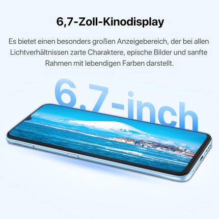 UMIDIGI F3S Androidi nutitelefon ilma lepinguta, 6 GB + 128 GB mobiiltelefon ilma lepinguta, 6,7-tolline telefon, 48 MP kolmekordne kaamera, 5150 mAh aku Android 11 nutikas mobiiltelefon sõrmejäljelugeja/oktatuumaline/4G LTE
