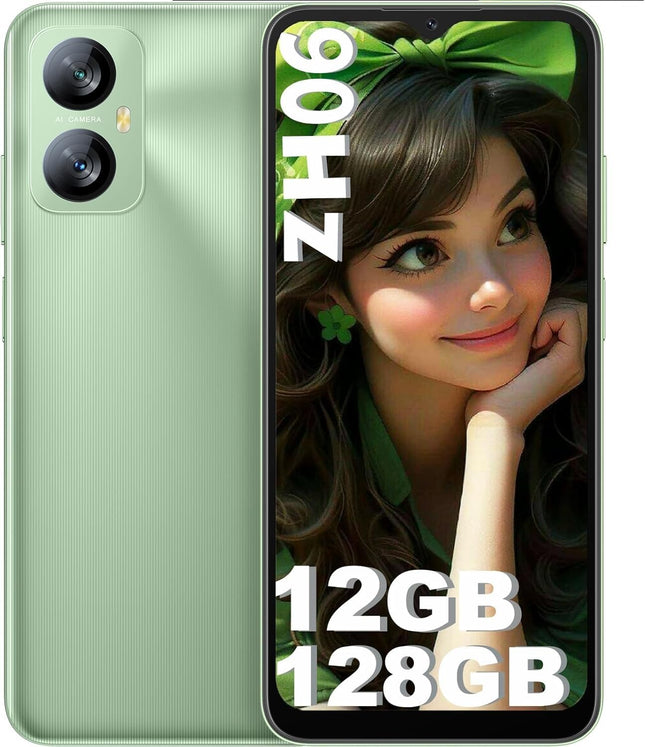 Blackview A52 Pro (12GB+128GB) nutitelefon ilma lepinguta, 5180mAh 90Hz/6.52" HD+ Android 13 mobiiltelefon, soodne, 13MP+5MP kaamera, kaheksatuumaline/sõrmejäljelugeja/3.5mm pesa/GPS/kahe SIM-kaardiga 4G SIM-kaardivabad mobiiltelefonid