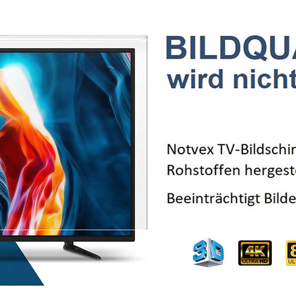 Notvex 32-65 inch TV Protector/ 100% Screen Protection Guaranteed/TV Screen Protector/Protective Glass/No Scratches/Fits All Models (50 inches)