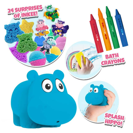 INKEE Bathing Fun Advent Calendar for Children - Christmas Calendar with Bath Bomb, Bath Cosmetics, Creative Toy Calendar for Children