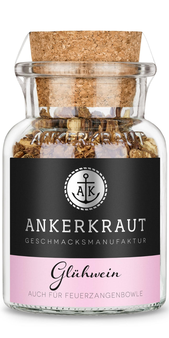 Ankerkraut hõõgvein, hõõgveini maitseainete segu, Feuerzangenbowle, punš, laste punš, jõulutee, 60 g korgiklaasis