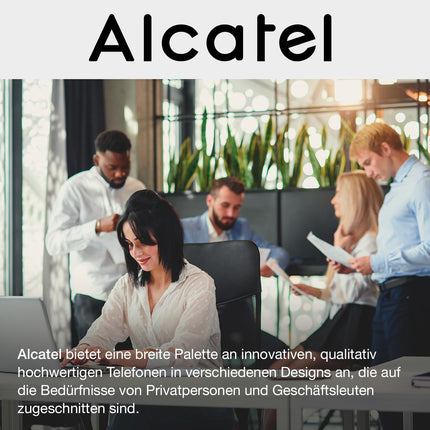 ALCATEL Temporis 180 PRO - Lauatelefon professionaalseks kasutamiseks - Vaigistusnupp - Visuaalne kõneindikaator - Reguleeritav helitugevus - Kordusvalimise nupp - Kontori-/seinakinnitus - Must