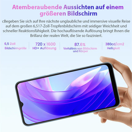 Blackview A52 Pro - 4G nutitelefon - mobiiltelefon T606 kaheksatuumalise protsessoriga - 6,5-tolline ekraan - 4 GB + 128 GB - 5180 mAh aku - 13 MP tagakaamera - roheline