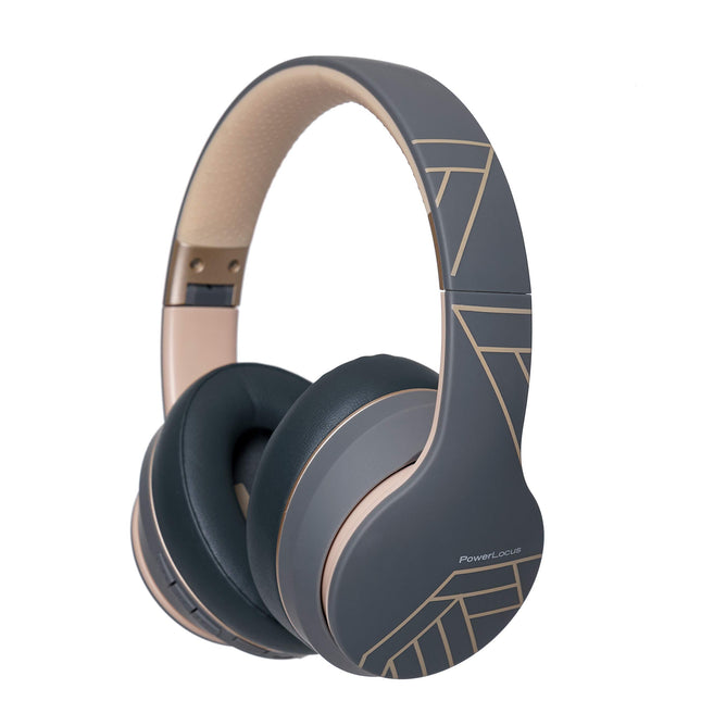 PowerLocus P6 Bluetooth kõrvaklapid, juhtmevabad kõrvaklapid superbassiga, 40-tunnine mänguaeg, mikrofon, häälassistent, passiivne mürasummutus iPhone'ile, Samsungile, iPadile, arvutile, sülearvutile, telerile