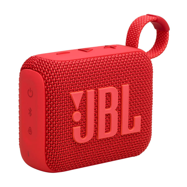 JBL Go 4 - Red – Portable Bluetooth speaker with JBL Pro Sound, deep bass, and Playtime Boost function – Waterproof and dustproof – 7 h battery life
