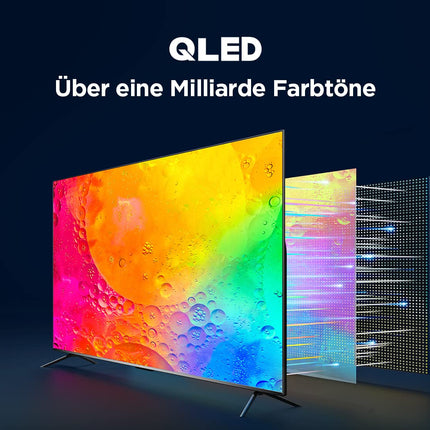 TCL 65C641, 65-tolline QLED-teler, 4K Ultra HD, Google TV (Dolby Vision ja Atmos, liikumise selgus, käed-vabad hääljuhtimine, ühildub Google Assistant ja Alexaga)