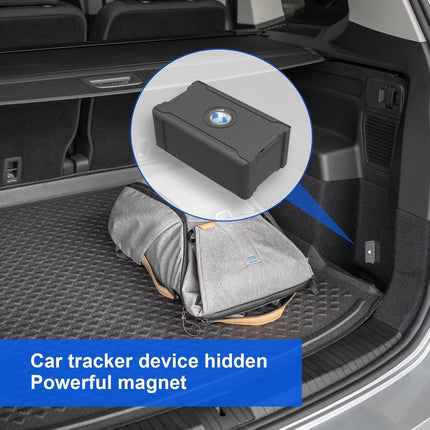 Wanwaytech GPS Car Tracker with Magnet, GPS All-Round Finder, Live Tracking Transmitter for Cars, 6000 mAh Battery, Instantly Updates in 10 Seconds, App Subscription Required (S20UN-FR#FBA)