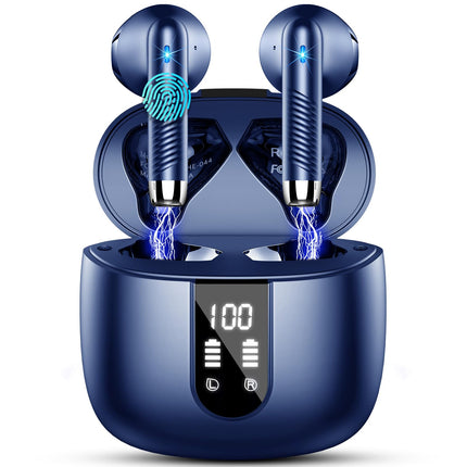 Drsaec Bluetooth-kõrvaklapid, kõrvasisesed kõrvaklapid, juhtmevabad Bluetooth 5.3 juhtmevabad kõrvaklapid 4 mikrofoniga, 2023. aasta uued ENC mürasummutavad juhtmevabad kõrvaklapid, 48H sügav bass, IP7 veekindlad kõrvaklapid, USB-C
