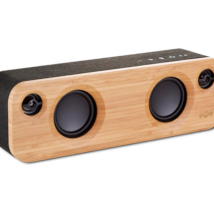 House of Marley Get Together Mini - portable Bluetooth speaker, 2.5'' subwoofer &amp; 1'' tweeter, 10 hrs battery life, Aux-in, USB charging, speakerphone for iPhone, iPad, Samsung etc. - Black