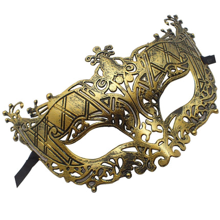 Topkids aksessuaarid Maskeraadiballi mask - Veneetsia mask paaridele, naistele, meestele - matt kuldne metalliefekt