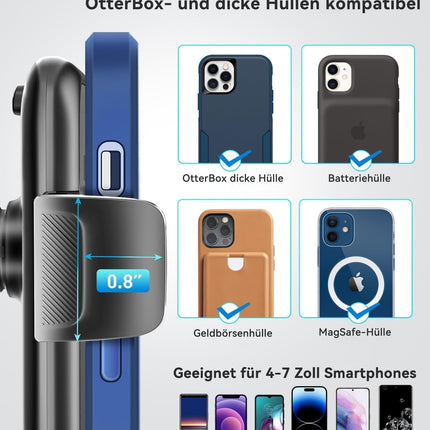 Topgo mobiiltelefonihoidik topsihoidjale, universaalne reguleeritav luigekaelaga topsihoidja autokinnitus mobiiltelefonile iPhone, Samsung, LG