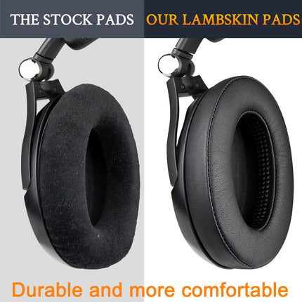 SOULWIT lambanahast vahetuskõrvapadjad Sennheiser HD599/HD598/SE/CS/SR/HD595/HD569/HD558/HD518/HD515/Game Zero/G4ME Zero/PC37X/PC38X/PC350/PXC350/PXE350/PC360/HD380/HD380-Pro/HME95/HD560S kõrvaklappidele