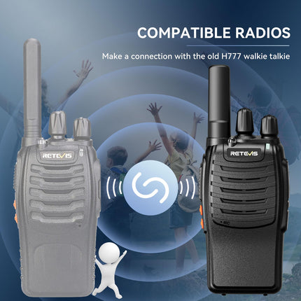 Retevis H777 raadiosaatja, PMR-raadiokomplekt, litsentsivaba kahesuunaline raadio, C-tüüpi ja USB-laadimisjaam, LED-tulega pihuraadio ja hädaolukorra hoiatustega perele, telkimiseks (2)