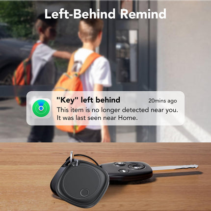 Nutikas õhusiltide jälgimisseade 4-pakendis, võtmeleidja, mis ühildub Apple Find My rakendusega (ainult iOS), IP67 veekindel, vahetatav aku, Bluetooth-võtmeleidja pagasi/kottide/kohvri/rahakoti jaoks