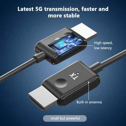 TIMBOOTECH juhtmevaba HDMI saatja ja vastuvõtja 5G, HDMI juhtmevaba edastus HD, juhtmevaba saatja-vastuvõtja heli/video/failide voogesituseks sülearvutist/telerist/kaamerast HDTV-sse/monitori/projektorisse