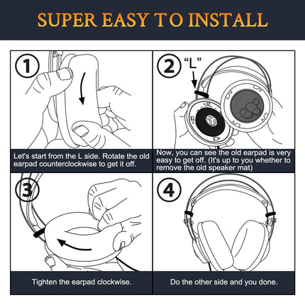 SOULWIT Replacement Ear Pads for AKG K701, K702, Q701, Q702, K601, K612, K712 Headphones, Ear Pads with Softer Velour