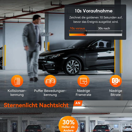 VANTRUE N4 Pro 3 HDR 4K+ 1080P+ 1080P STARVIS 2 autoregistraator, 5G WiFi PlatePix™ GPS-registraator, 360° parkimiskaamera, IR-öine nägemine, häälkäsklused, privaatsusrežiimid, 2,45” 1 TB max