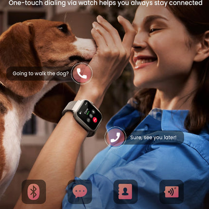 RUXINGX Smartwatch Women with 1000 mAh Battery, Fitness Watch with Phone Function, 120+ Sports Modes, 24/7 Heart Rate Monitor SpO2, Menstrual Cycle, Sleep, Fitness Tracker, IP68 Pedometer Android/iOS Silver
