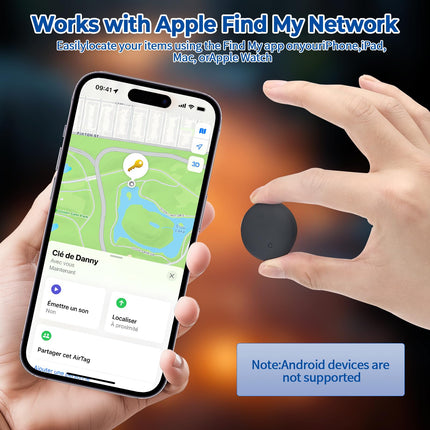 Smart Tag Pro, 4-osaline Air Tag Smart Tracker, võtmeleidja, kohvrijälgija, mis ühildub Apple Where's rakendusega (ainult iOS), võtmete, pagasi, rahakoti jaoks, IP67 veekindlus, kaitseümbris ja kaelanöörid