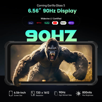 Ulefone Armor X31 Outdoor Handy Android 14, 12GB+128GB/SD-2TB 48MP+20MP Nachtsicht, 6050mAh mit Blendende Taschenlampe, 6.56" HD+ Baustellenhandy, 4G Dual SIM Okta-Kern Handy Ohne Vertrag IP68/NFC/GPS
