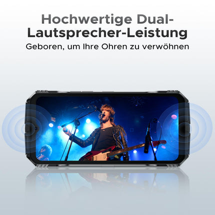 DOOGEE S118 Outdoor Handy Ohne Vertrag Android 14-10800mAh, 32GB RAM+512GB ROM/TF 2TB Octa-Core Outdoor Smartphone, 6.6” FHD+ baustellenhandy, 50MP AI Kamera Rugged Smartphone, IP68/NFC/Face ID/GPS