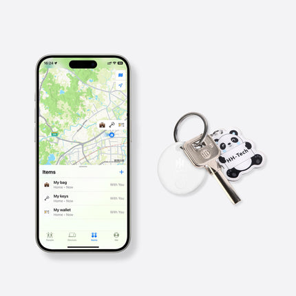 HH-SmartTag Lite Apple iOS-ile: võtmeleidja, esemete leidja, leia oma rahakott ja väärisesemed üle maailma, ühildub iPhone'i rakendusega Find My, kasutab täiustatud rahvahulga ja