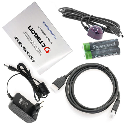 Octagon SFX6008 IP Full-HD H.265 HEVC, E2 Linux Set-Top Box &amp; Smart Internet TV Receiver, Sat to IP TV Client Support, DLNA, YouTube, Web Radio, HDMI, black
