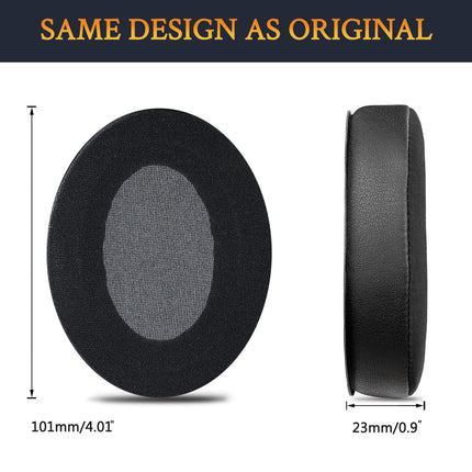 SOULWIT Cooling Gel Ear Pads for Sennheiser HD201/HD201S/HD206/HD200 Pro/HD180/HD418/HD419/HD421/HD428/HD429/HD438/HD439/HD448/HD449/HD451/HD461/HD471 Headphones, Cushions with Noise Isolating Foam