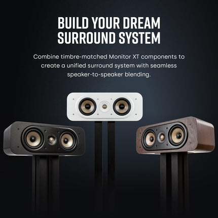Polk Audio Signature Elite ES30 keskkõlar, õhuke, kõrgresolutsiooniga keskkõlar, Hi-Res sertifitseeritud, Dolby Atmos ja DTS:X ühilduv (tükk), valge