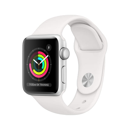 Apple Watch Series 4 40mm (GPS) - Silver Aluminum Case with White Sport Band (Refurbished)