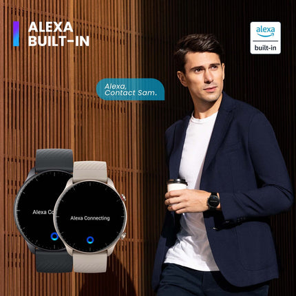 [2022. aasta versioon] Amazfit GTR 2 46 mm nutikell Bluetooth-kõnede, 3 GB muusikasalvestusruumiga, spordikell 90 spordirežiimiga, pulsi ja SpO2 jälgimine, töötab Alexaga, must