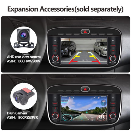 Autoraadio FIAT Linea Punto Evo 2012-2017 juhtmevaba CarPlay ja Android Auto stereoga Linea 2012-2015 puutetundliku ekraaniga IPS/Bluetooth/peegliühendus/FM/AM/USB