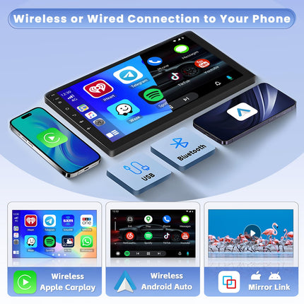 Hikity 8-tuumaline 4+64GB Android 15 autoraadio Toyota Corolla Verso 2004-2009 raadio juhtmevaba CarPlay Android Auto Bluetooth vabakäesüsteem 9-tolline ekraan GPS WiFi DSP FM